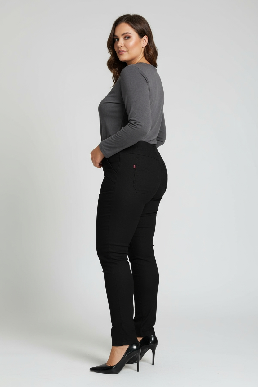 spodnie aster czarne - miniatura 2