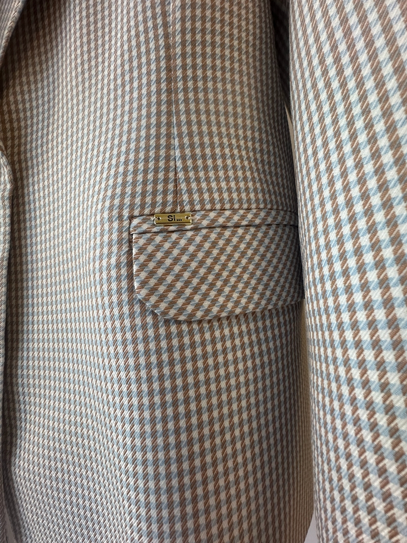 MARYNARKA AZALIA NIEBIESKO BRĄZOWA KRATKA - miniatura 3