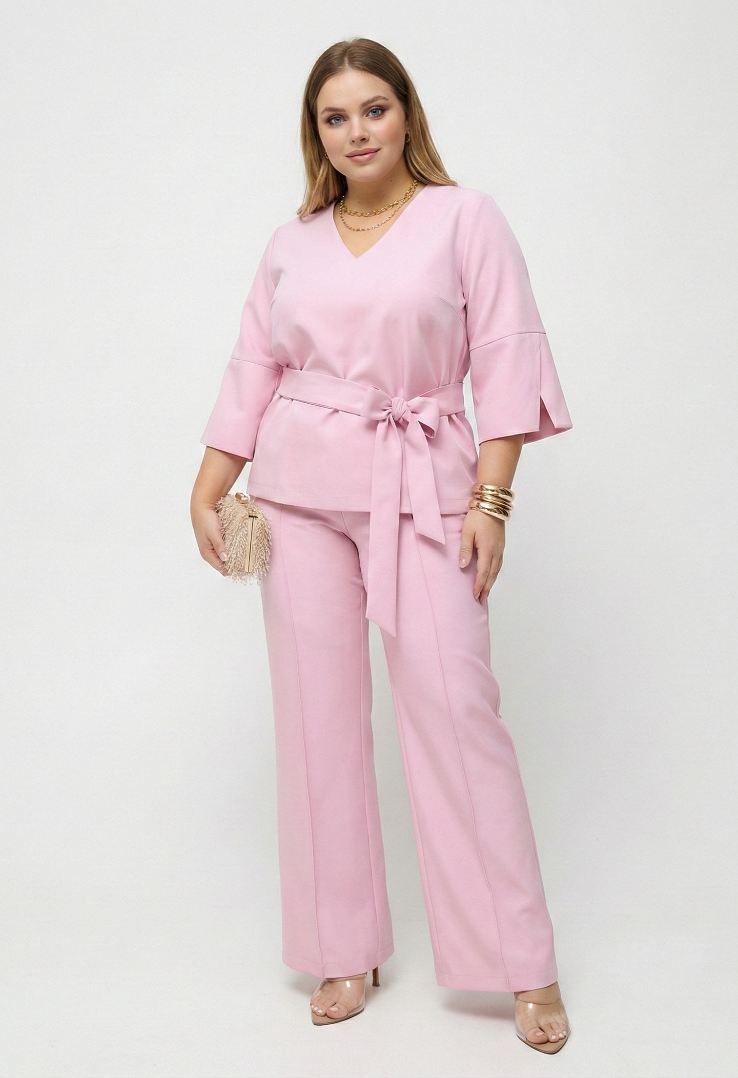 KOMPLET LILIA -  BLUZKA I SPODNIE