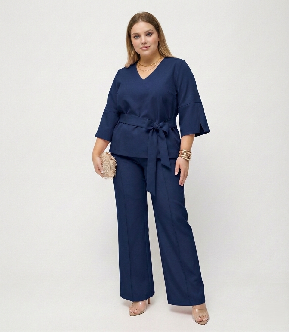 KOMPLET LILIA -  BLUZKA I SPODNIE - miniatura 5